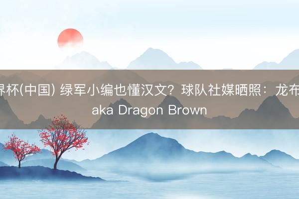 世界杯(中国) 绿军小编也懂汉文？球队社媒晒照：龙布朗 aka Dragon Brown⁣